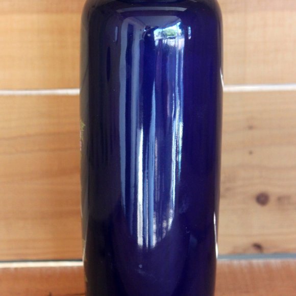 Vintage Kutani Style Cobalt Blue Vase With Pheasants and Flowers - Picture 4 of 11